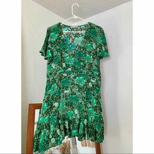 Spell Designs Green Winona Mini Dress